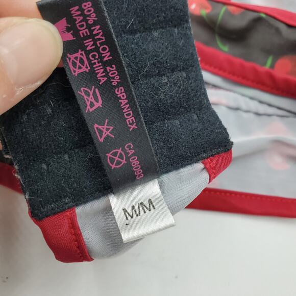 Penthouse Cherry Print Halter Bralette Women's Size M - Picture 10 of 10